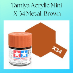 Tamiya Acrylic Mini X-34 Metal. Brown