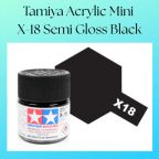 Tamiya Acrylic Mini X-18 Semi Gloss Black