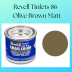 Revell 14ml Tinlets 86 Olive Brown Matt