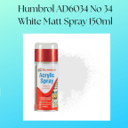 Humbrol AD6034 No 34 White Matt Spray 150ml