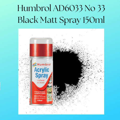 Humbrol AD6033 No 33 Black Matt 150ml