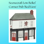 Scenecraft Low Relief Corner Pub 'Red Lion'