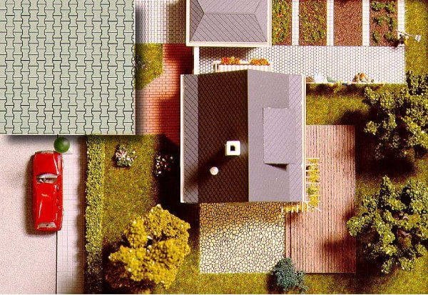 BUSCH 7035 HO/N PAVEMENT SHEETS (2) 210 X 148