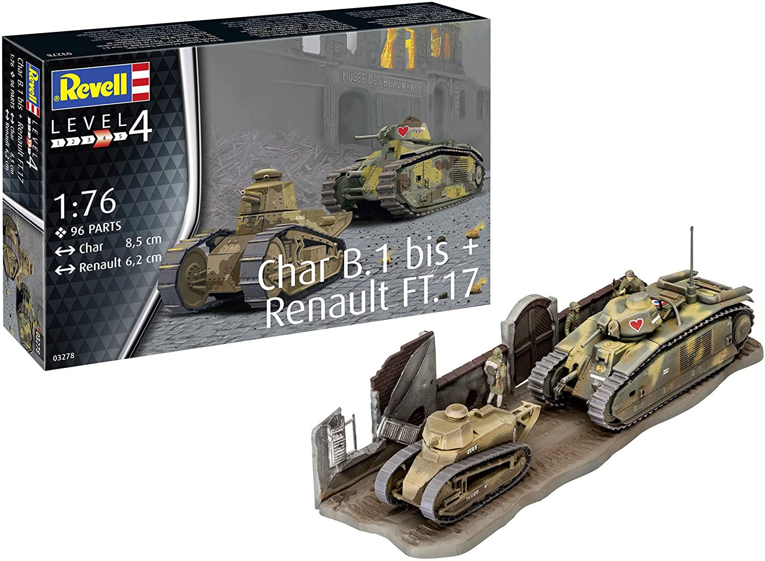 Revell 03278 Char B1 bis & Renault FT17