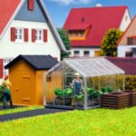 Kibri K38144 Greenhouse And Shed