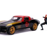 Jada 253225014 Black Widow & 1966 Chevy Corvette