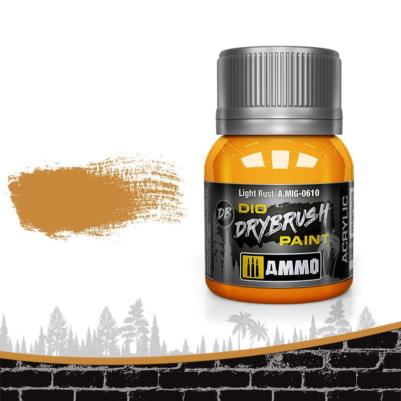 Ammo 0610 Dry Brush Paint - Light Rust