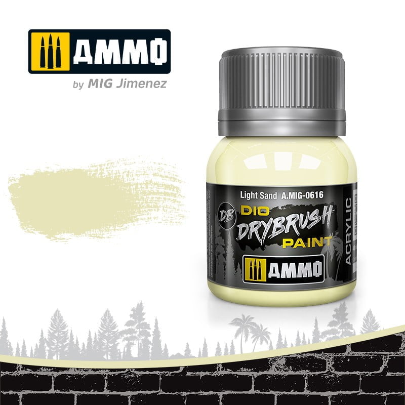 Ammo 0616 Dry Brush Paint - Light Sand