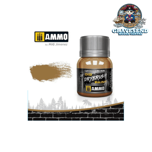 Mig Ammo 0626 Dry Brush Paint Light Brick