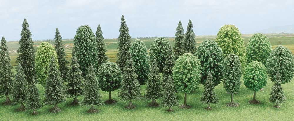 BUSCH 6489 HO 30 MIXED FOREST TREES