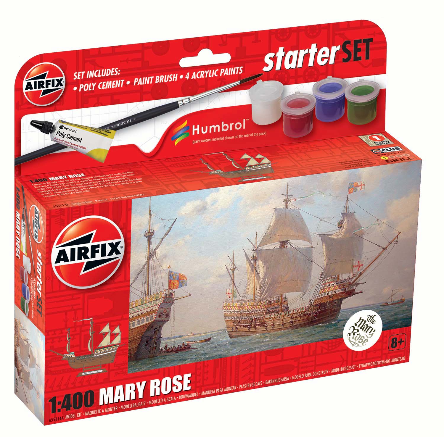 Airfix A55114A Small Starter Set Mary Rose