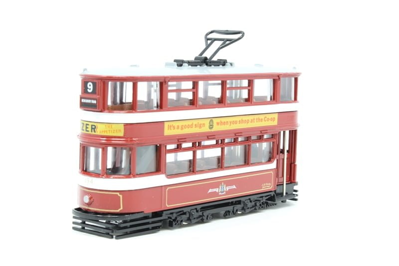 EFE 13402 Leeds Horsfield Tram (Bow collector) - "Leeds Transport - Tizer/C.W.S"