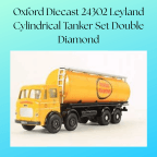 Oxford Diecast 24302 Leyland Cylindrical Tanker Set Double Diamond