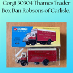 Corgi 30304 Thames Trader Box Ban Robsons of Carlisle
