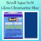 Revell Aqua No51 Gloss Ultramarine Blue (18ml)