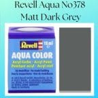 Revell Aqua No378 Matt Dark Grey (18ml)