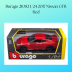 Burago 21082 1/24 2017 Nissan GTR Red