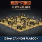 Flames of War UBX82 105mm Cannon Platoon (6 Guns)