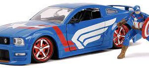 Jada 90765 Captain America and 2006 Ford Mustang GT
