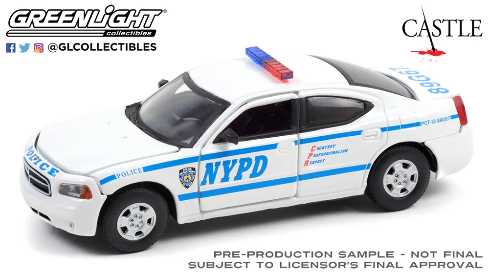 Greenlight 86603 1/43 Castle (2009-16 TV Series) 2006 Dodge Charger New York City Police Department (N