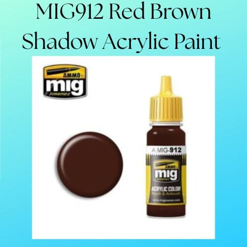 MIG912 RED BROWN SHADOW ACRYLIC PAINT