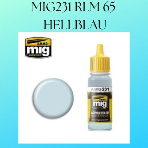 MIG231 RLM 65 HELLBLAU