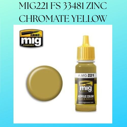MIG221 FS 33481 ZINC CHROMATE YELLOW