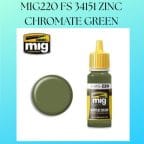 MIG220 FS 34151 ZINC CHROMATE GREEN