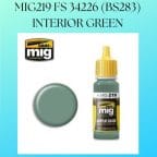 MIG219 FS 34226 (BS283) INTERIOR GREEN