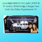Greenlight 86603 1/43 Castle (2009-16 TV Series) 2006 Dodge Charger New York City Police Department (N)