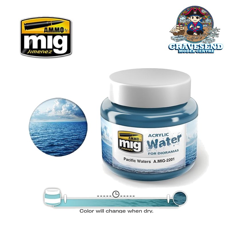 Mig 2201 Acrylic Water Pacific Waters