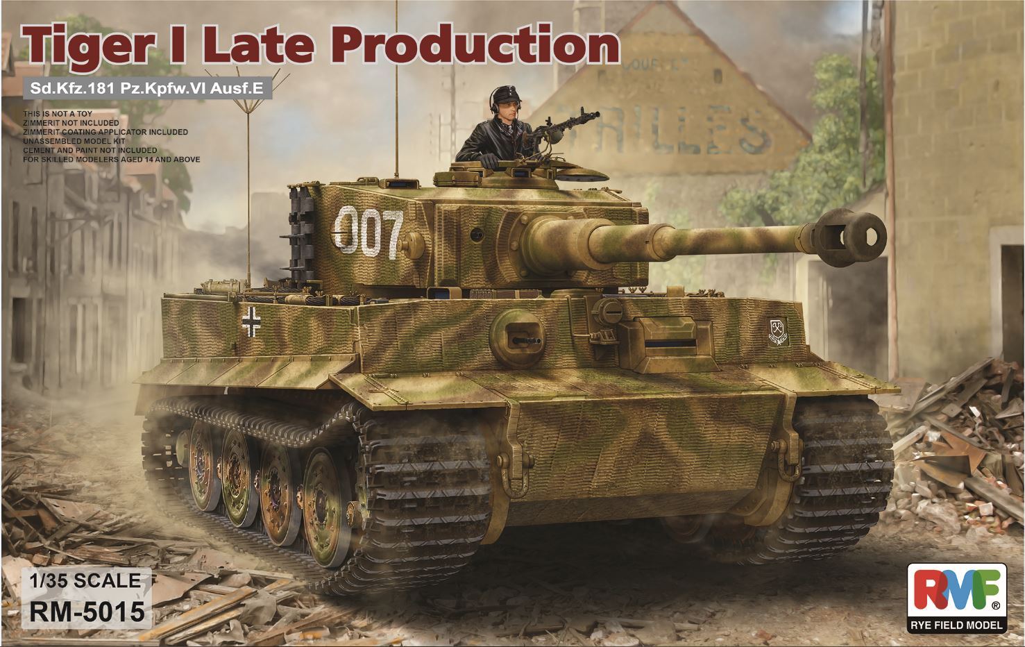 Ryefield Models RM5015 1/35 Pz.Kpfw.VI Ausf.E Sd.Kfz.181 Tiger I Late Production