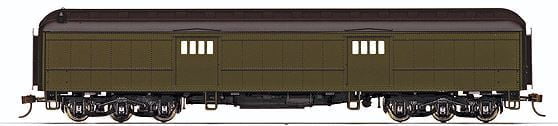 Rivarossi HR4085 60ft Baggage Pullman Green Unlettered
