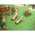 Railway Miniatures RMHO030 HO Gauge Folding Chairs