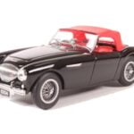 Oxford Diecast 43AH1004 Austin-Healey 100 BN1 - Black & Red Closed