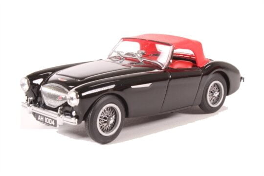 Oxford Diecast 43AH1004 Austin-Healey 100 BN1 - Black & Red Closed