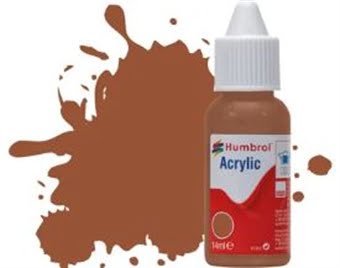 Humbrol Acrylic No 70 Brick Red Matt Dropper Bottle