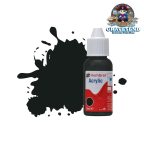 Humbrol Acrylic No 91 Black Green Matt Dropper Bottle