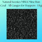 Natural Scenics MBLK Mine Run Coal - All Gauges for Hoppers - 1 Kg
