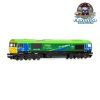 Hornby R30151 GBRf, HS2 Class 66, Co-Co, 66796 'The Green Progressor' - Era 11