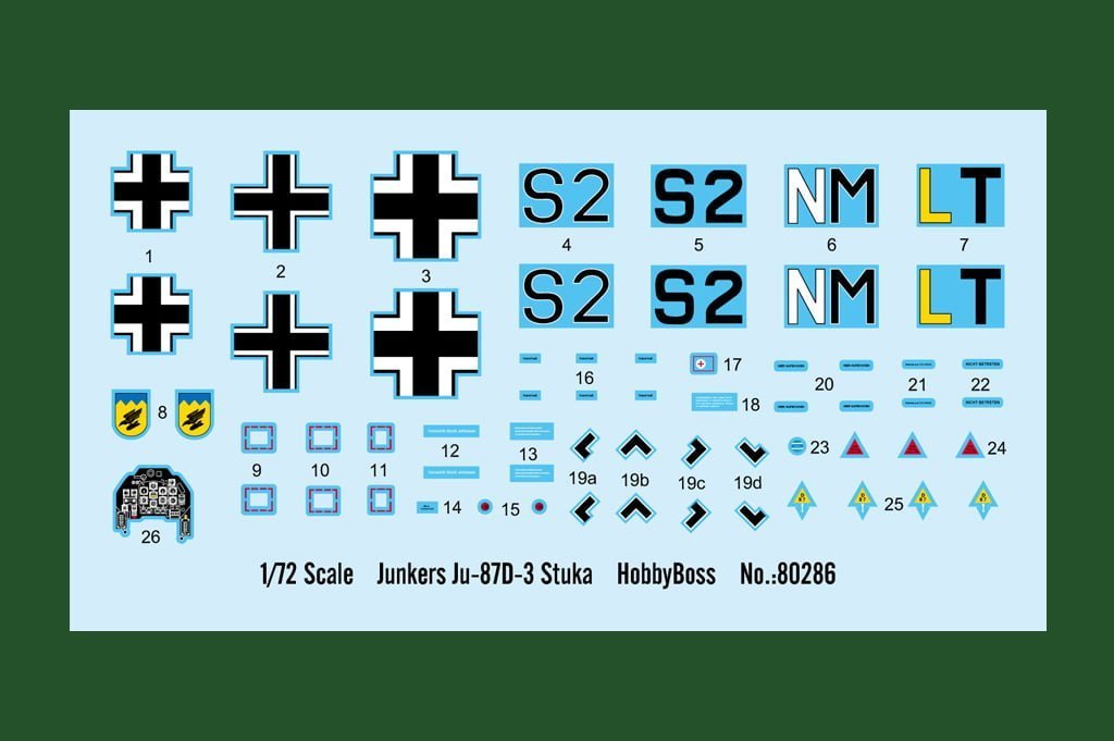 Hobbyboss 80286 1/72 Junkers JU87D 3 Stuka - Image 2