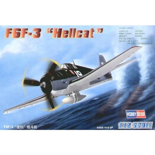 Hobbyboss 80256 1/72 F6F-3 Hellcat