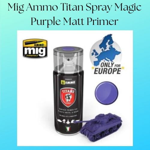 Mig Ammo Titan Spray Magic Purple Matt Primer