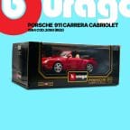 Burago 3090 Porsche Carrera 911 Cabriolet 1994 1/18 Scale