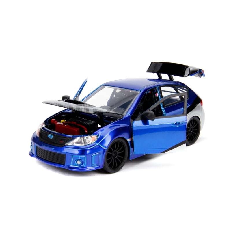 Jada 99514 Brians 2012 Suburu Impreza WRX STI GH - Blue/Silver - Image 3