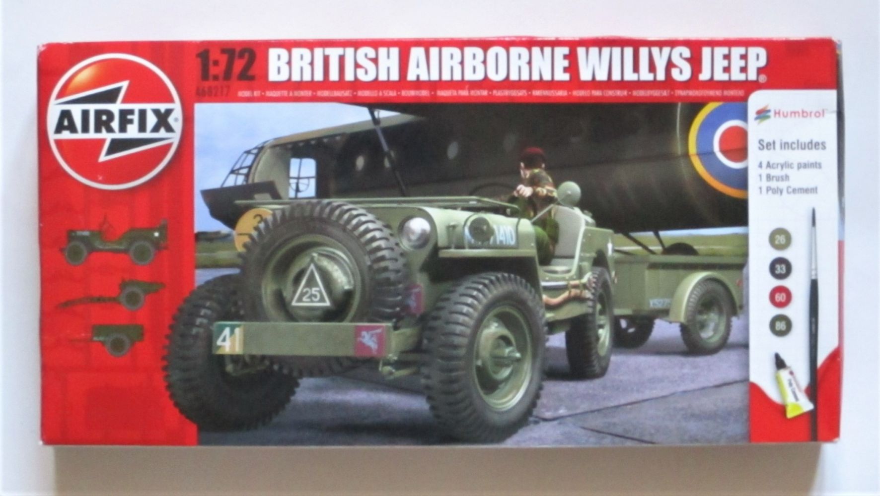 Airfix A68217 1/72 Willys MB Jeep Starter Set