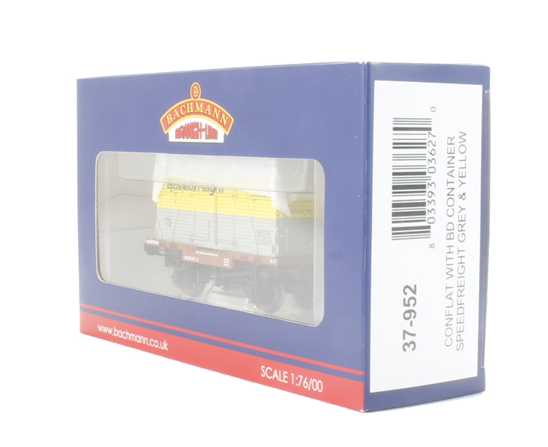 Bachmann 38-080A OO Gauge 12 Ton Southern 2 plus 2 Planked Vent Van LMS Grey - Image 2