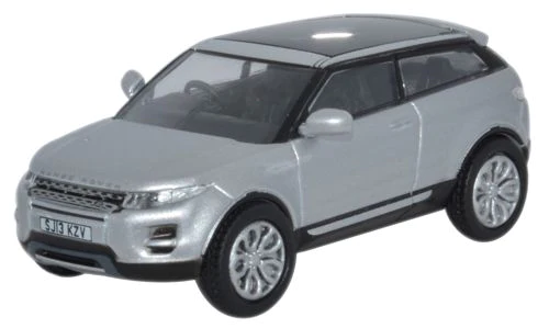 Oxford Diecast 1/76 76RR002 Range Rover Evoque Indus Silver