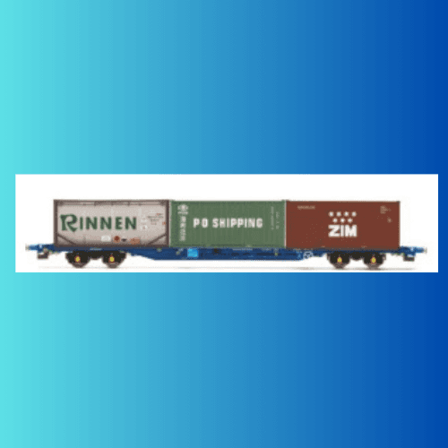 Hornby R60239 KFA Container Wagon with 2 x 20' Containers & 1 x 20' Tanktainer - Era 11