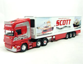 Corgi CC18102 Scania R Series Topline Fridge Scott Trawlers